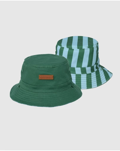 Crywolf - REVERSIBLE BUCKET HAT Deck Stripe