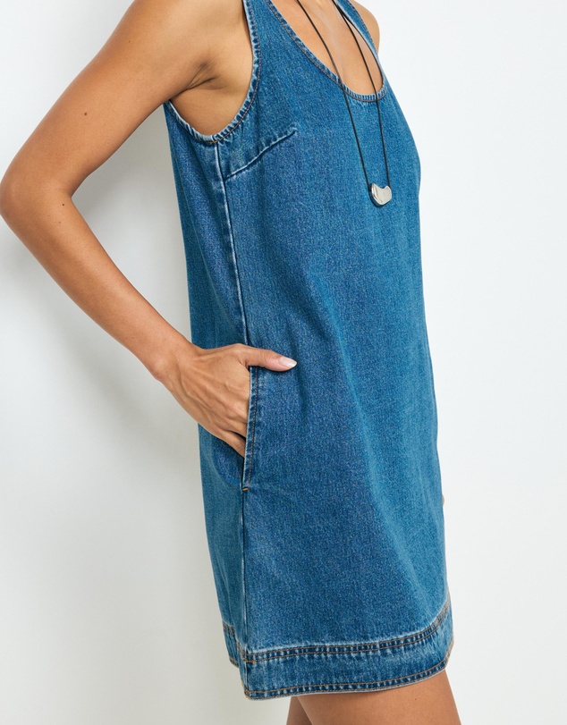 AERE - Elkin Denim Mini Dress