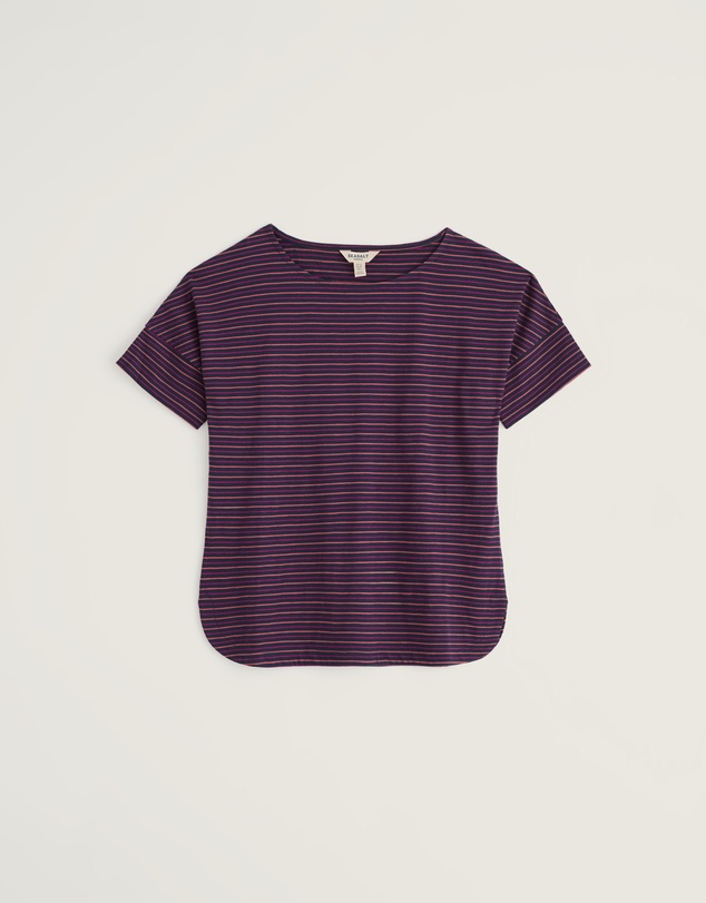 Seasalt - Bryher View Stripe T-Shirt in GOTS Organic Cotton