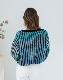 Esther & Co - Daleena Knit - Blue Multi