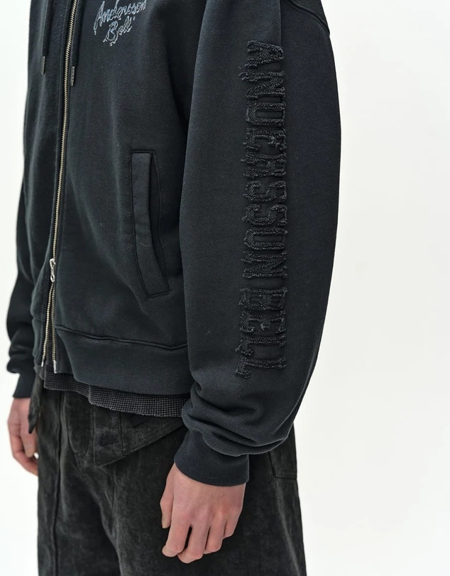 Andersson Bell - Patchwork Liquid Logo Hood Zip-Up
