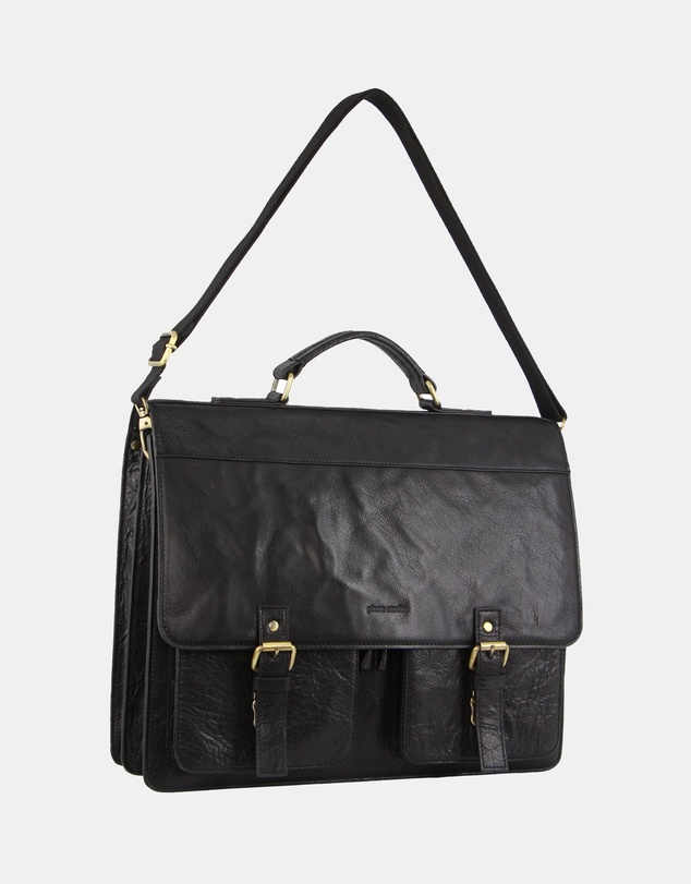 Pierre Cardin - Pierre Cardin Men's Leather Business/Computer Bag