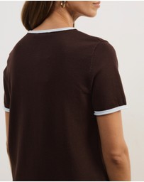 Atmos&Here - Brit Fine Knit SS Top