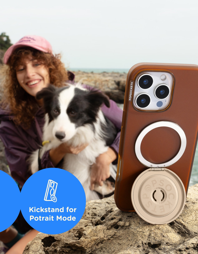 PopSockets - PopGrip KickOut MagSafe Phone Grip Holder Stand Mount