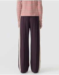 Bassike - Wide Leg Athletic Tape Pants
