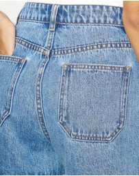 Dazie - Summer Daze Cinch Waist Denim Shorts