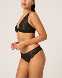 Modibodi - Camille Period Thong Light Absorbency Noir Black