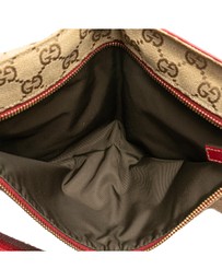Pre-Loved by Azura Reborn - Pre-Loved GG Canvas Web Double Pocket Belt Bag
