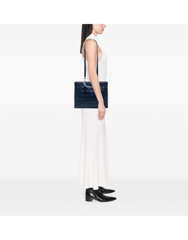 Dior - Pre-Loved Large Lambskin Cannage Lady Dior