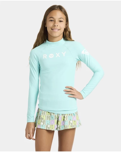 Roxy - Girls 4 to 16 Girl Heater Long Sleeve Lycra Rash Vest