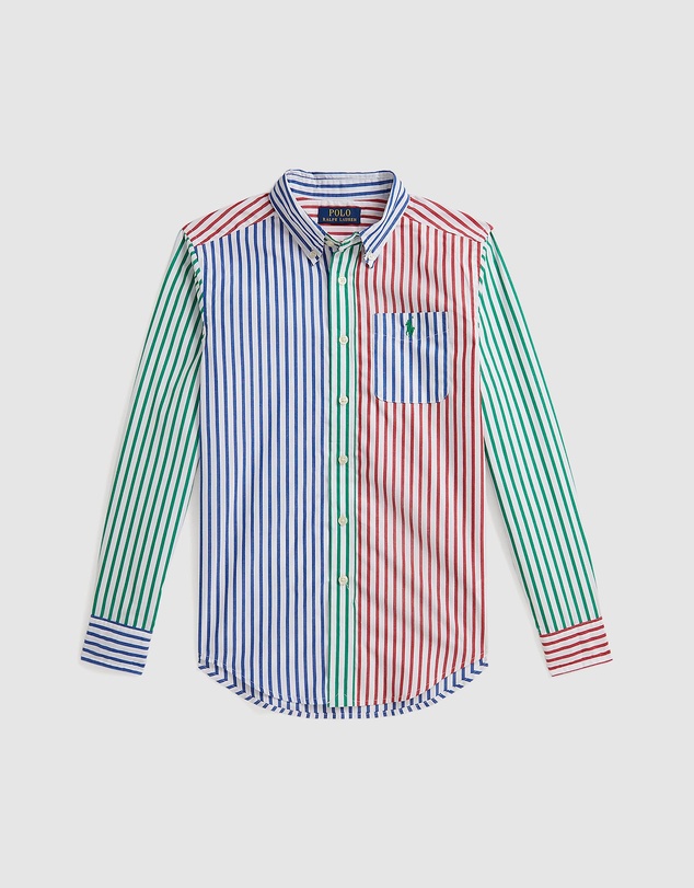 Polo Ralph Lauren - Striped Cotton Poplin Fun Shirt - Teens