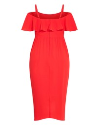 City Chic - Flirtation Drape Midi Dress