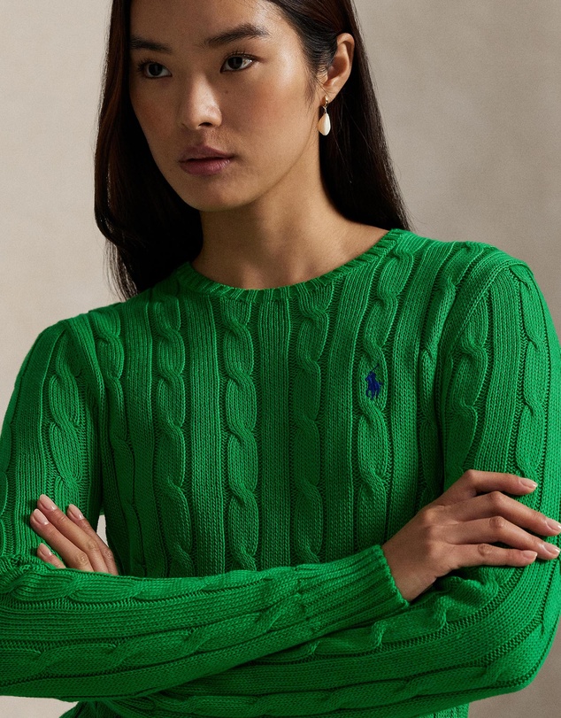 Polo Ralph Lauren - Cable-Knit Cotton Crewneck Sweater