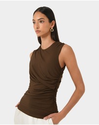 Forcast - Mia Ruched Jersey Top