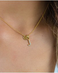 Georgini - Georgini Luxury Letters J Initial Pendant Gold