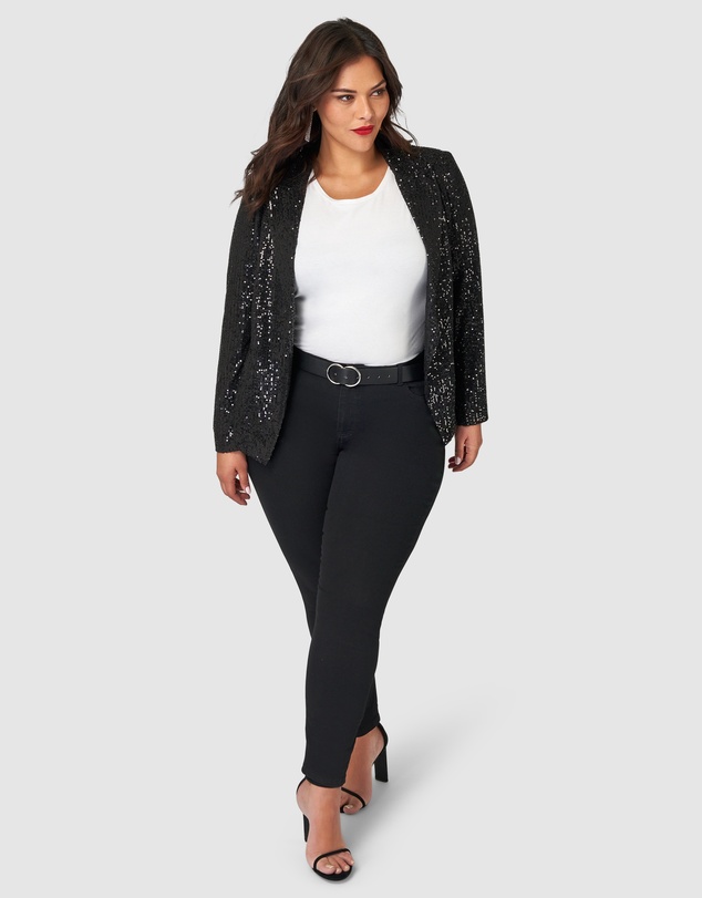 Pink Dusk by Curve Project - All Day & Night Sequin Jacket
