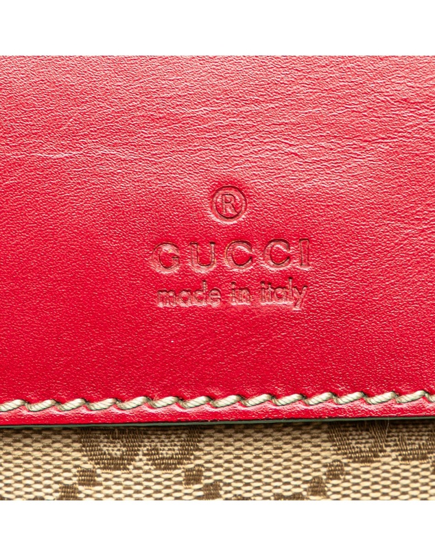 Pre-Loved by Azura Reborn - Pre-Loved GG Canvas Web Double Pocket Belt Bag