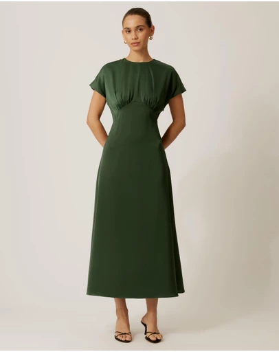 Tussah - Reena Satin Midi Dress