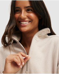 Cotton On Body Active - Plush Half Zip Sweatshirt