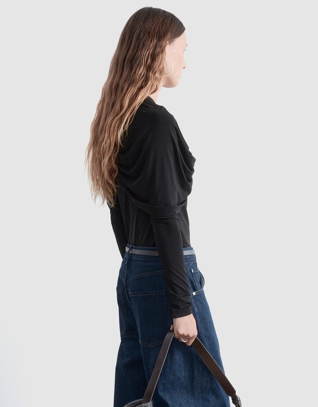 & Other Stories - Draped Cape-Detail Top
