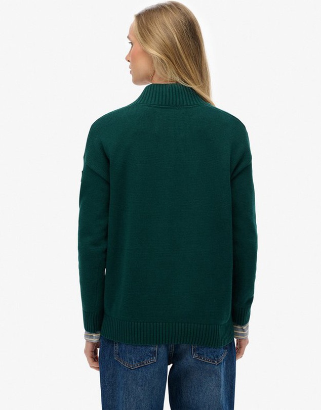 Superdry - Slouchy Knitted Half Zip