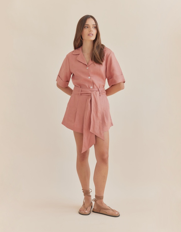 Amelius - Maelle Belted Linen Short