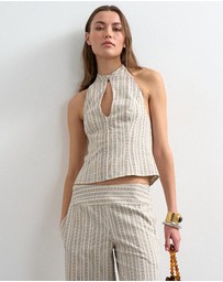 TOPSHOP - Flora Halter Top