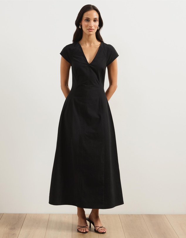 Atmos&Here - Sofie Chambray Midi Dress