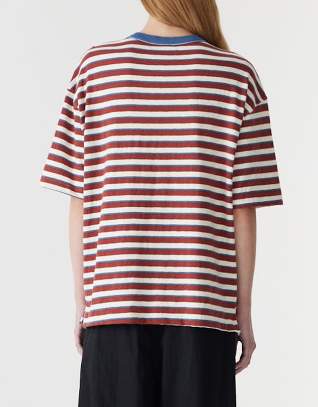 Bassike - Universal Stripe Boxy T-Shirt
