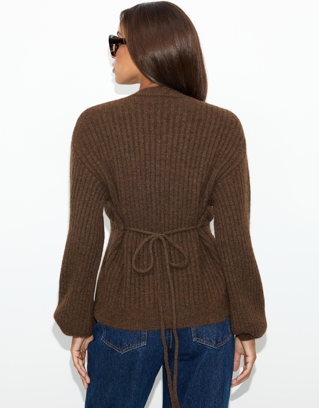 Dazie - Last Call Cinched Knit Cardigan