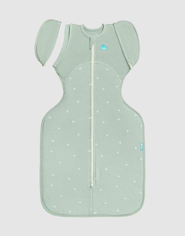 Love to Dream - Swaddle Up™ Transition Bag 1.5 TOG Stretch Cotton Fleece Twigs Olive