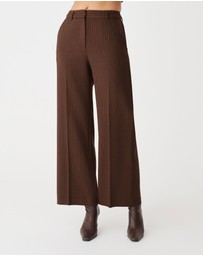 Forcast - Zara Pinstripe Tailored Pants