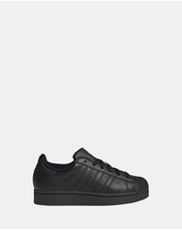 adidas Originals - Superstar II Black Grade School