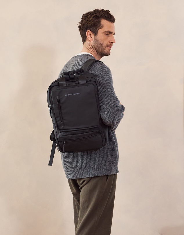 Pierre Cardin - Pierre Cardin Mens Nylon Computer/Business Backpack