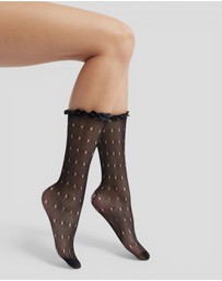 High Heel Jungle - Mimi Lace Frill Edge Socks