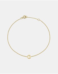 Zoe Olivia - 9K Gold Initial G Bracelet