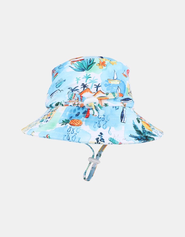 Minihaha - Luca Swim Hat With Quick Release Neck Tie - Babies-Kids