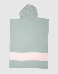 Tolu Australia - Adult Hooded Beach Towel in Green – Quick-Dry Swim Poncho for Swimming & Surfing