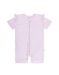 Kynd Baby - Day or Night Short Sleeve Frill Onesie Frangipani - Size 000