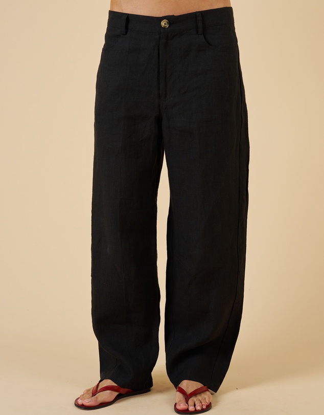 CAMIXA - Aosta Linen Barrel Pants