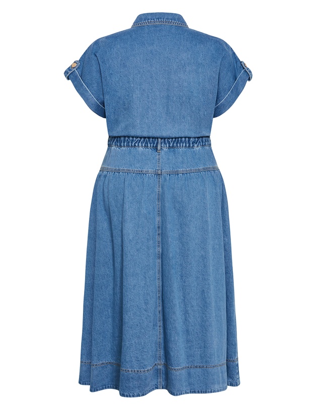 City Chic - Ari Denim Midi Dress