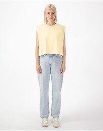 American Apparel - Heavyweight Garment Dyed Women's Muscle T-Shirt