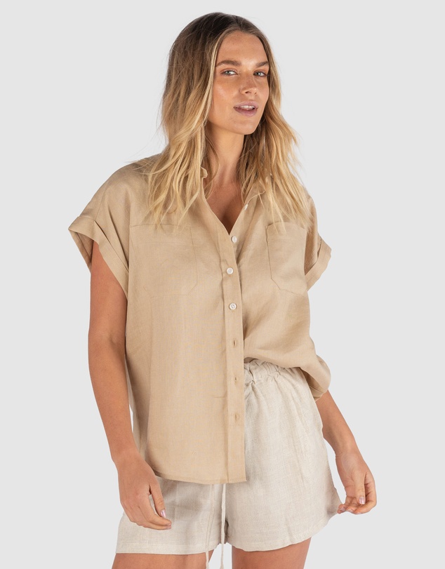 CAMIXA - CAPRI Short Sleeve Linen Shirt