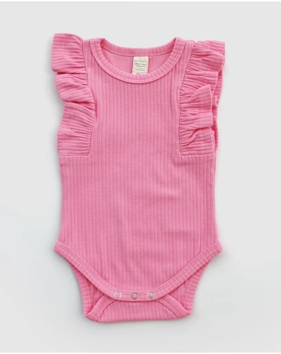 WITH LOVE FOR KIDS - Shimmy Wide Rib Tank Onesie - Babies
