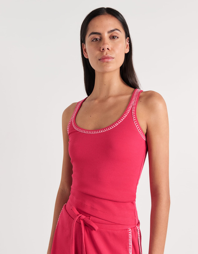 Jag - Celina Blanket Stitch Tank