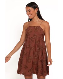 Petal & Pup - Giana Mini Dress - Brown