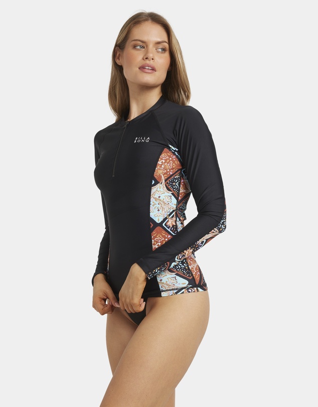 Billabong - Womens Forever Folk Reef Break Long Sleeve Rash Vest