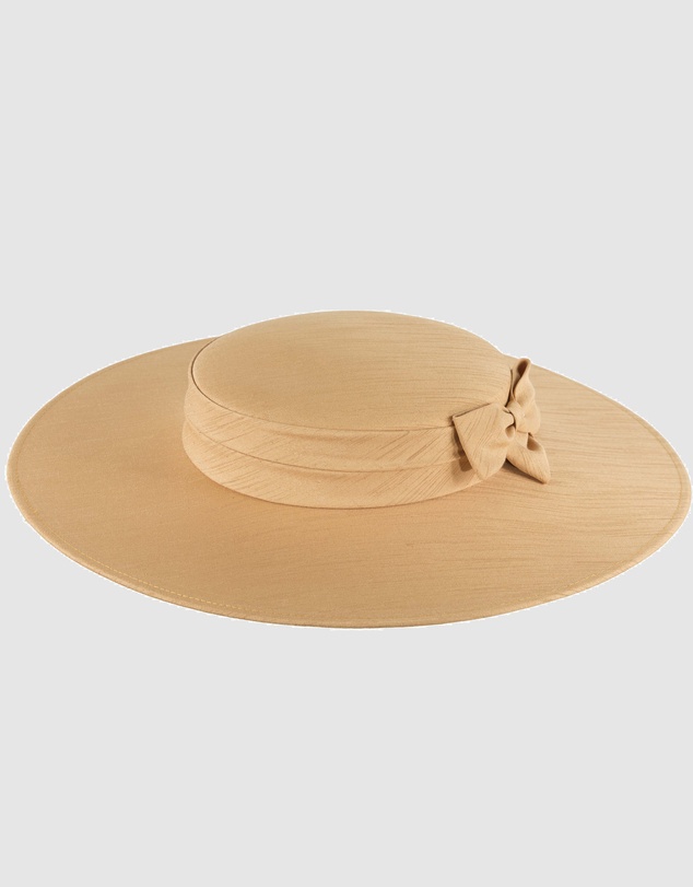 Max Alexander - Gold Wide Brim Boater Hat