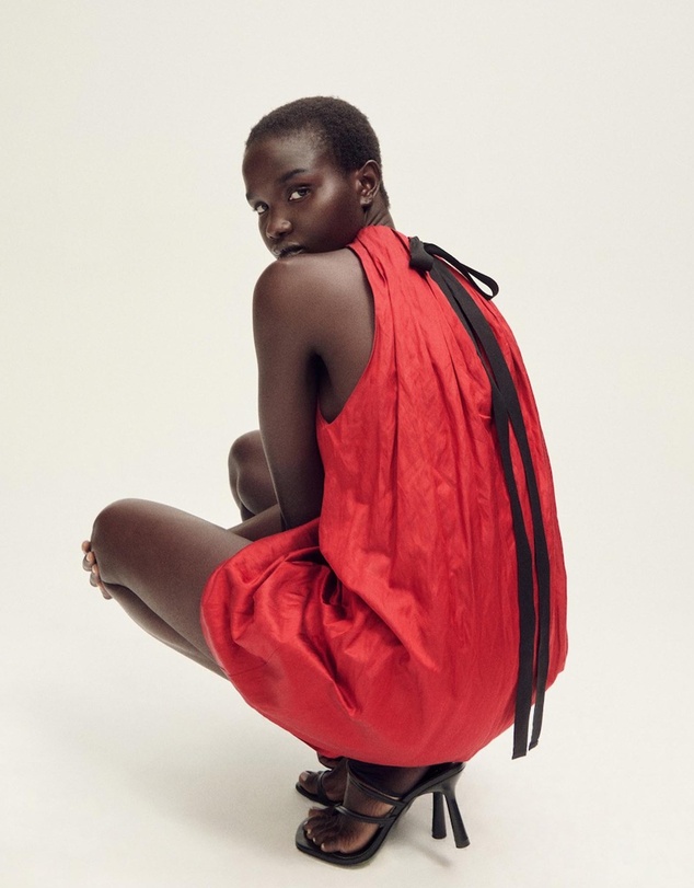 M.N.G - Nils Halter Dress With Bow Detail