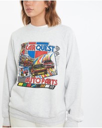 Vintage by The Real Deal - Pre Loved - Vintage 1989 'Car Quest Auto Parts' Racing Sweatshirt